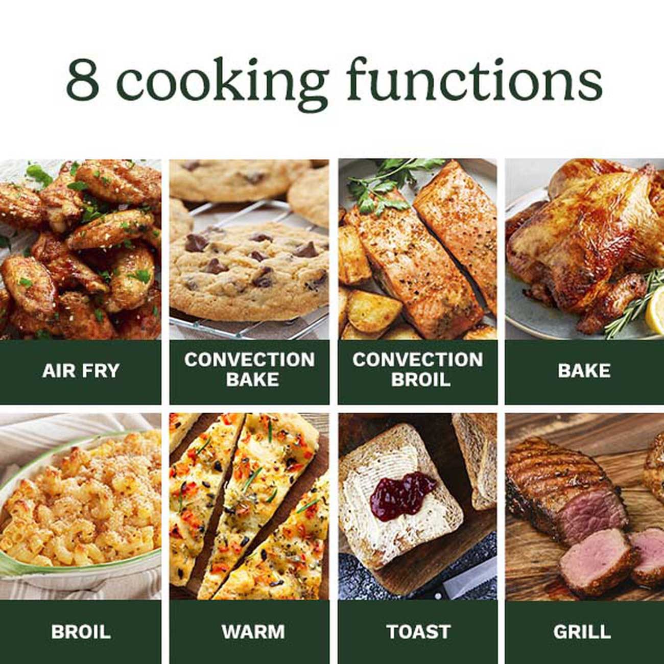 Air Fryer Toaster Oven Functions Detail