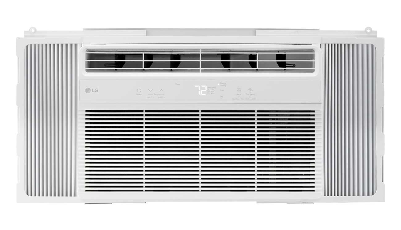 Front view of Window Air Conditioner (Window Panels)