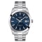 Tissot Gentleman Powermatic 80 Silicium Blue Dial Grey Stainless Steel Bracelet Watch, 40mm
