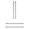 Monogram Refrigerator Statement Collection Handle Kit in Stainless Steel