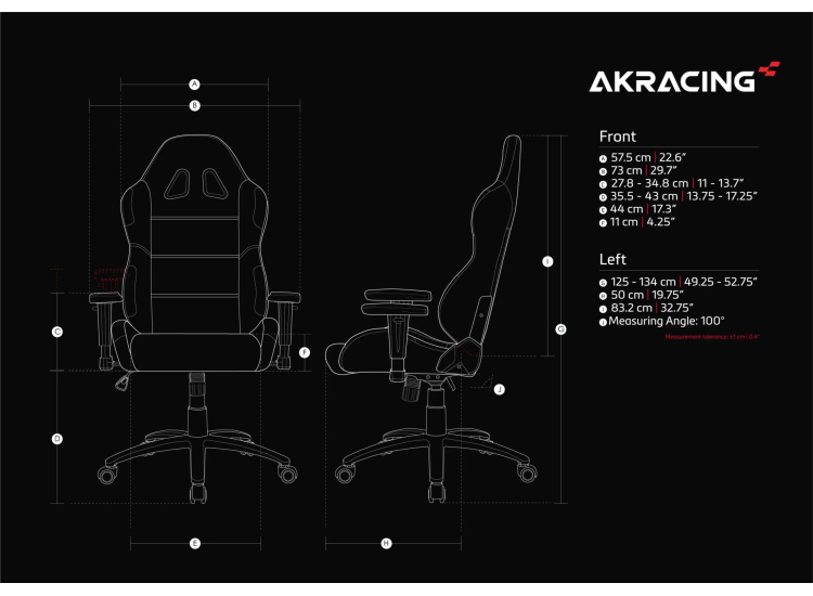 Rear view of gaming chair exposing backrest with harness-like strap details and black upholstery with red piping