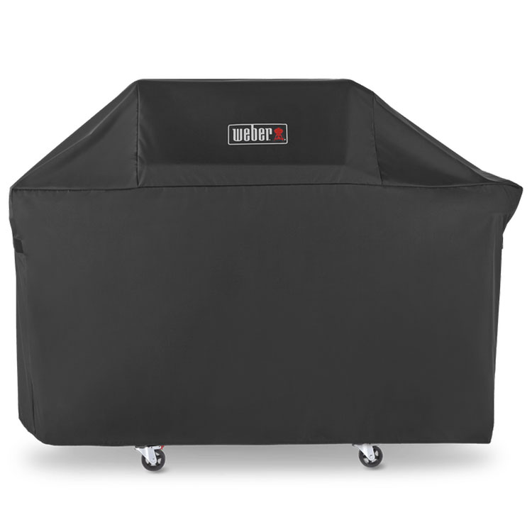 Front of grill cover in black.