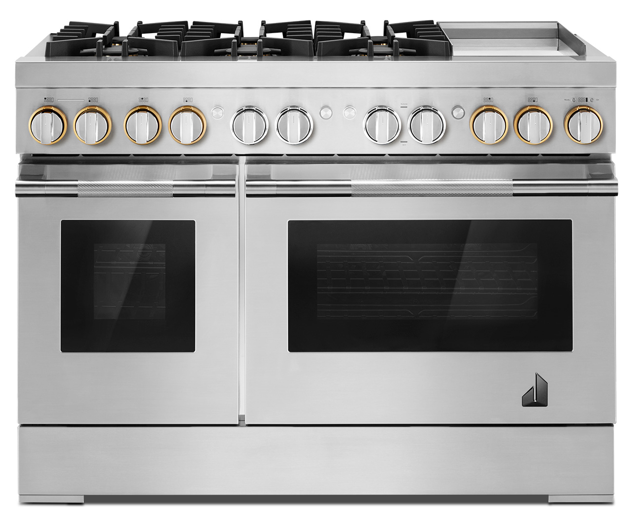 JennAir RISE 48 In. Stainless Steel Dual-Fuel Professional Range With Chrome-Infused Griddle