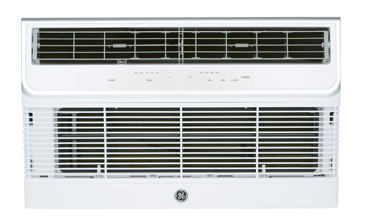 Front View of GE Built-In Air Conditioner in White