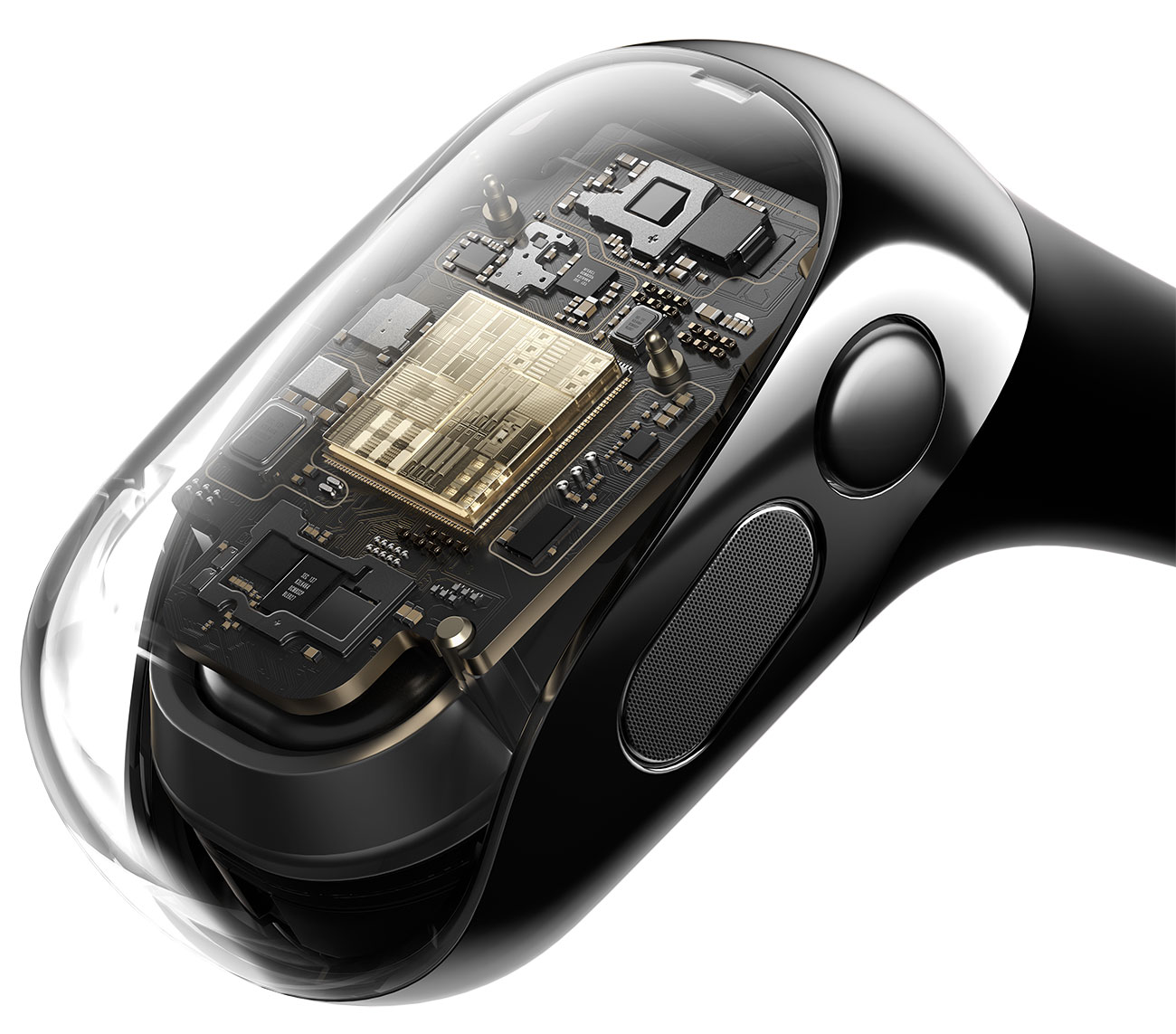 Front View of Shokz Open-Ear Earbuds Chip