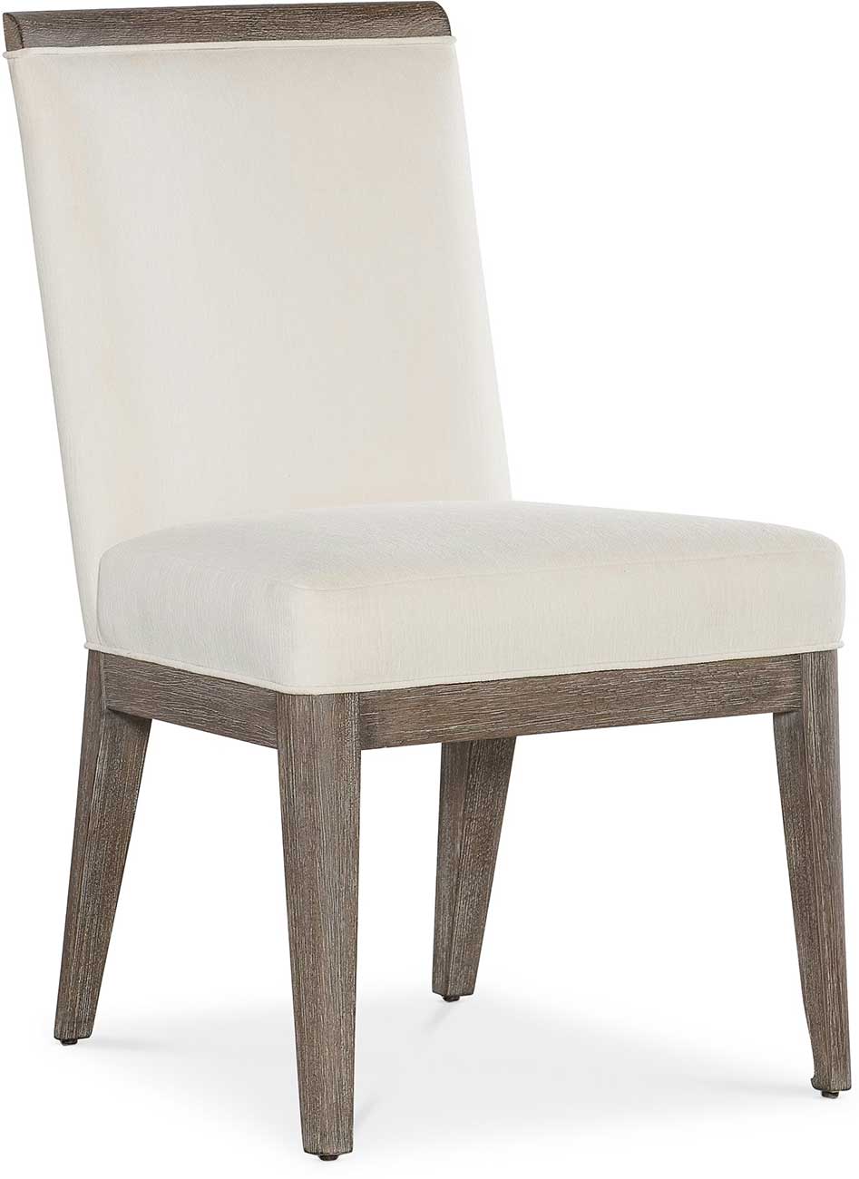 Hooker Furniture Casual Dining Modern Mood Upholstered Side Chair in Mink | Cottony Cotton Fabric