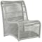 Sunset West Miami Armless Club Chair in Frost Silver