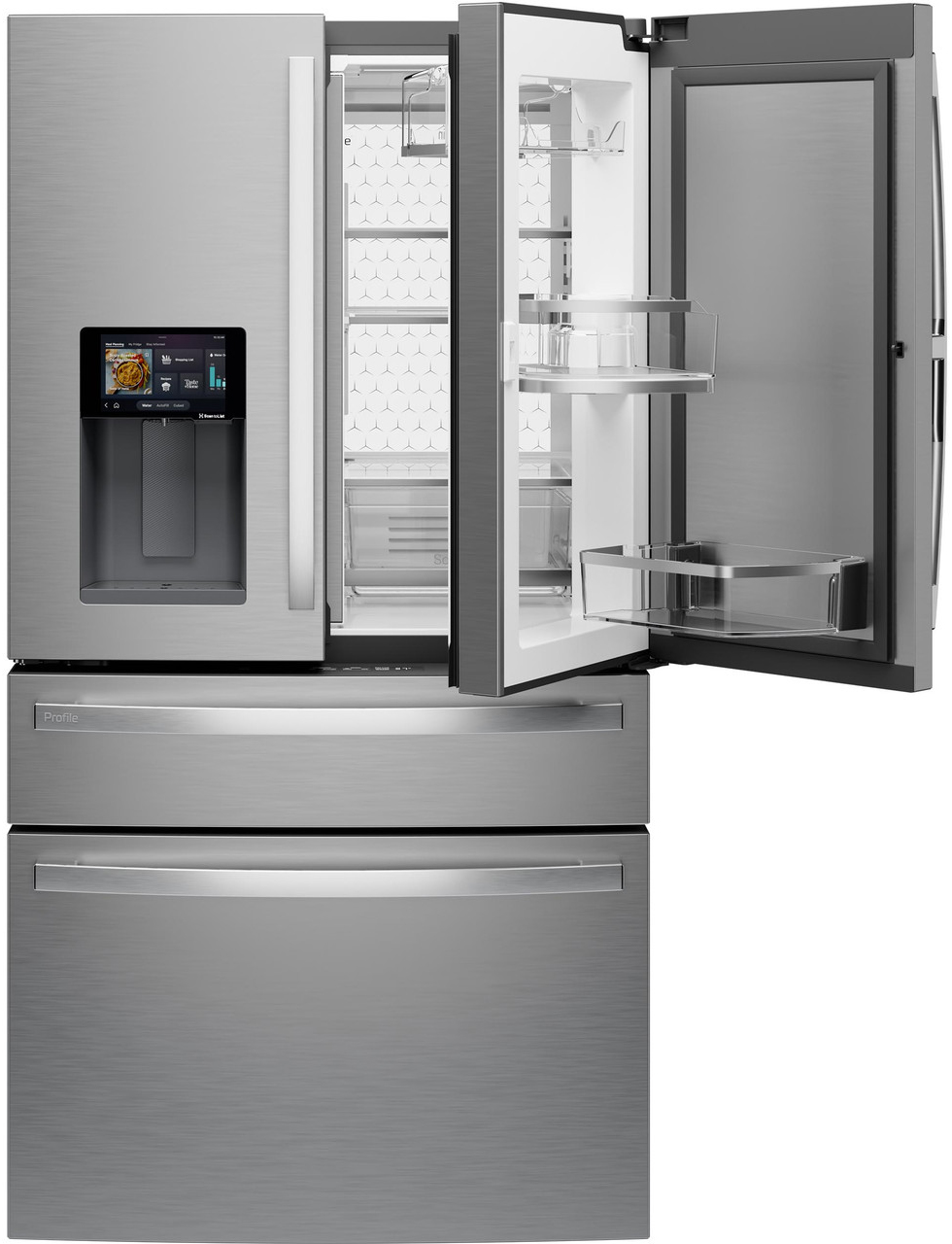 Door in Door view of GE Profile Refrigerator