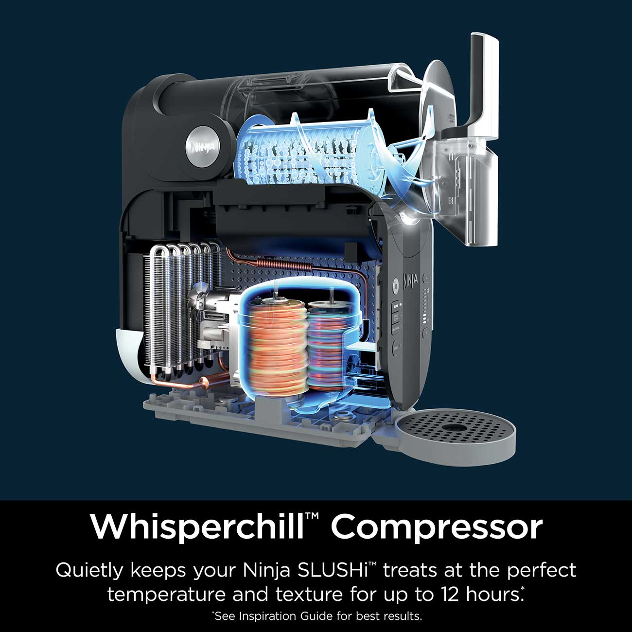 SLUSHi 88 Oz. Professional Frozen Drink Maker Compressor Detail