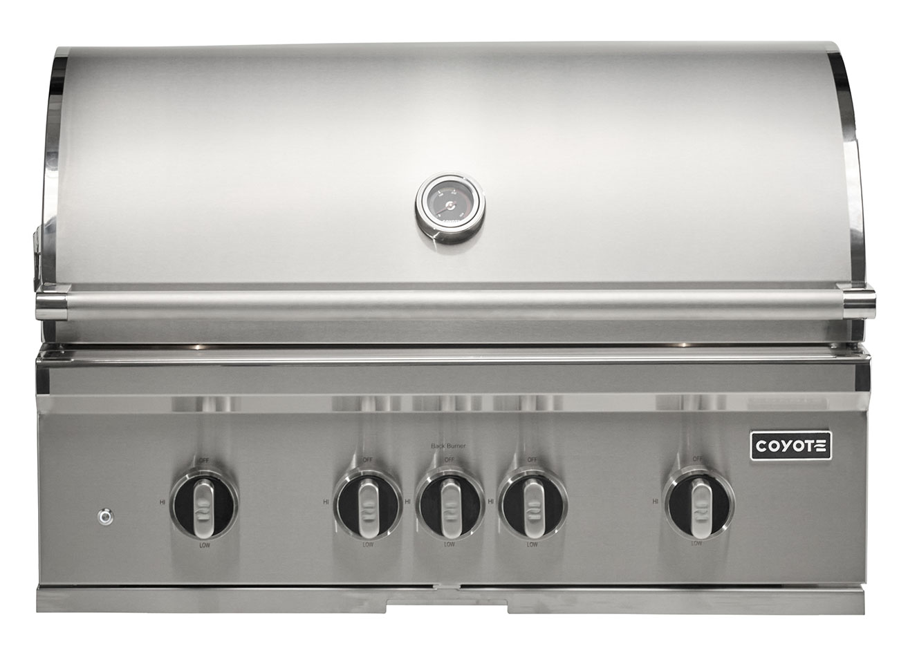 Coyote SL-Series Built-In Liquid Propane Gas Grill 36-Inch in Stainless Steel