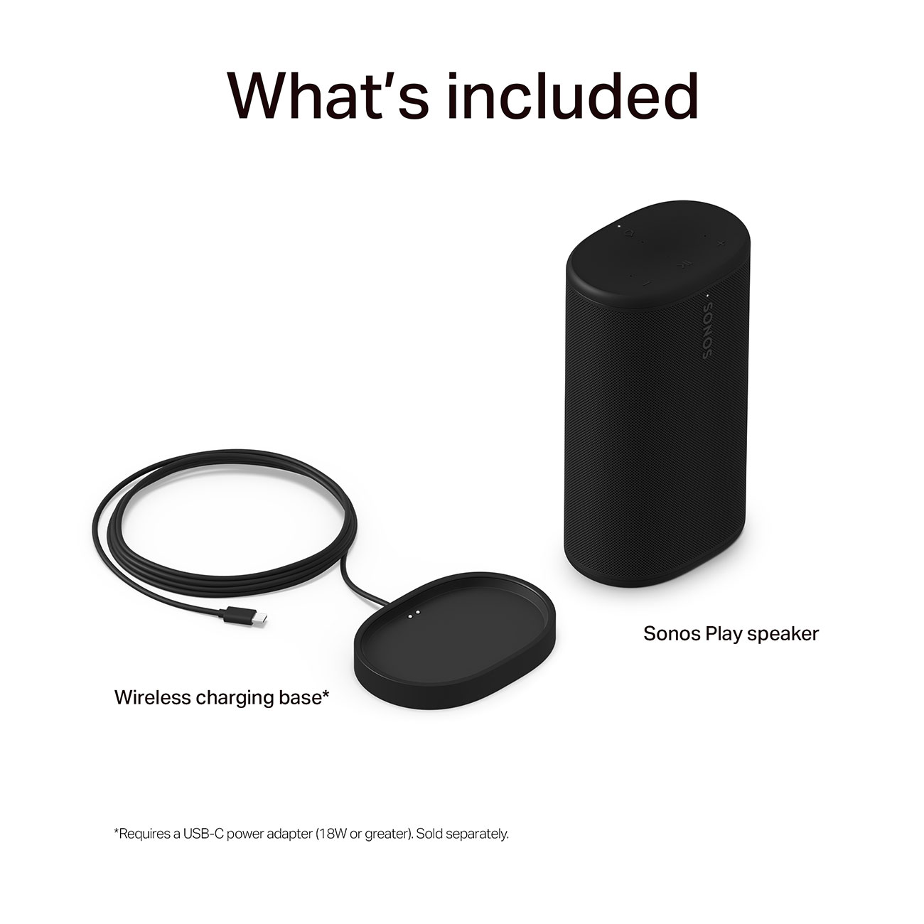 Front Angled View of Sonos Wireless Speaker Accessories