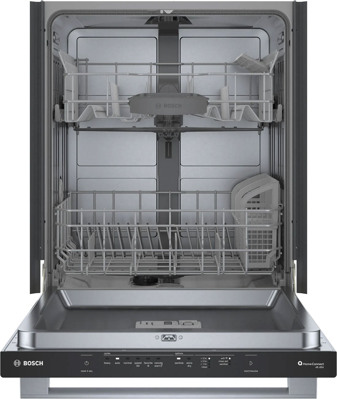 Open view of Bosch Dishwasher