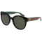 Gucci GG0035SN Oversized Round Sunglasses w/ Green Lenses, 54mm