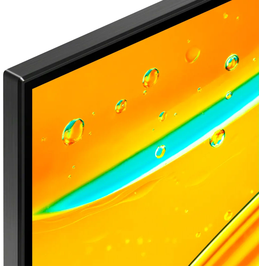 Close Up View Of The TV Bezel