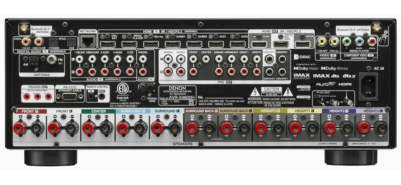 Denon - AVR-X4800H - Audio Receivers