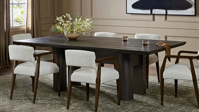 Dining set in mid-century style