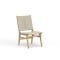 Sunset West Sedona Armless Dining Chair in Weathered Teak | Resin Wicker