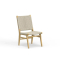 Sunset West Sedona Armless Dining Chair in Weathered Teak | Resin Wicker