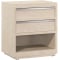 Bernhardt Solaria Nightstand in Dune | Shiny Nickel