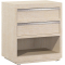 Bernhardt Solaria Nightstand in Dune | Shiny Nickel