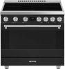 Smeg Professional Induction Range 36-Inch in Matte Black - SPR36UIMAN