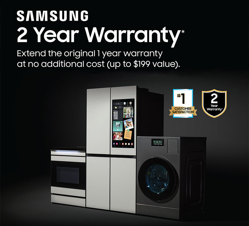 Samsung Receive Additional 1 Year Warranty