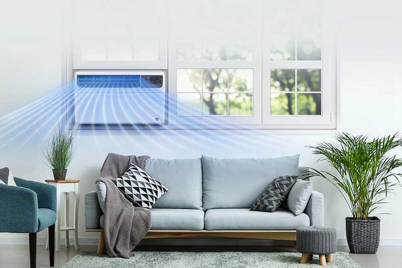 Lifestyle view of LG Window Air Conditioner