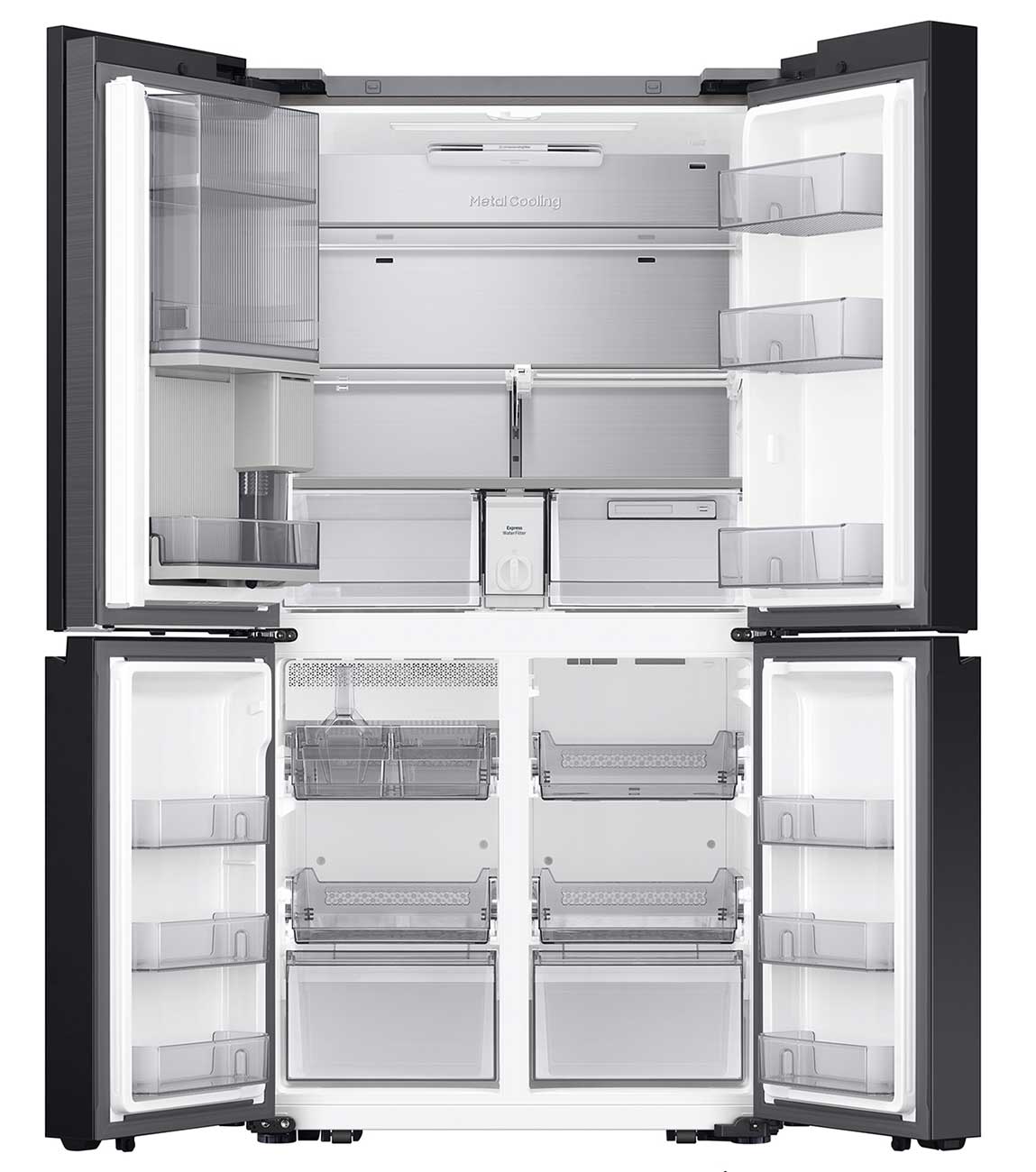 Front of Samsung Refrigerator Opened Up