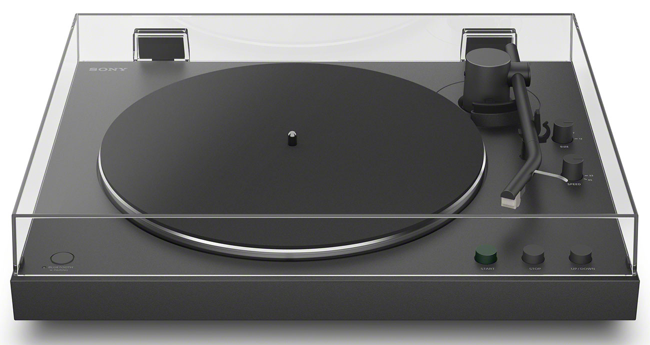 Front Top View of Sony Turntable