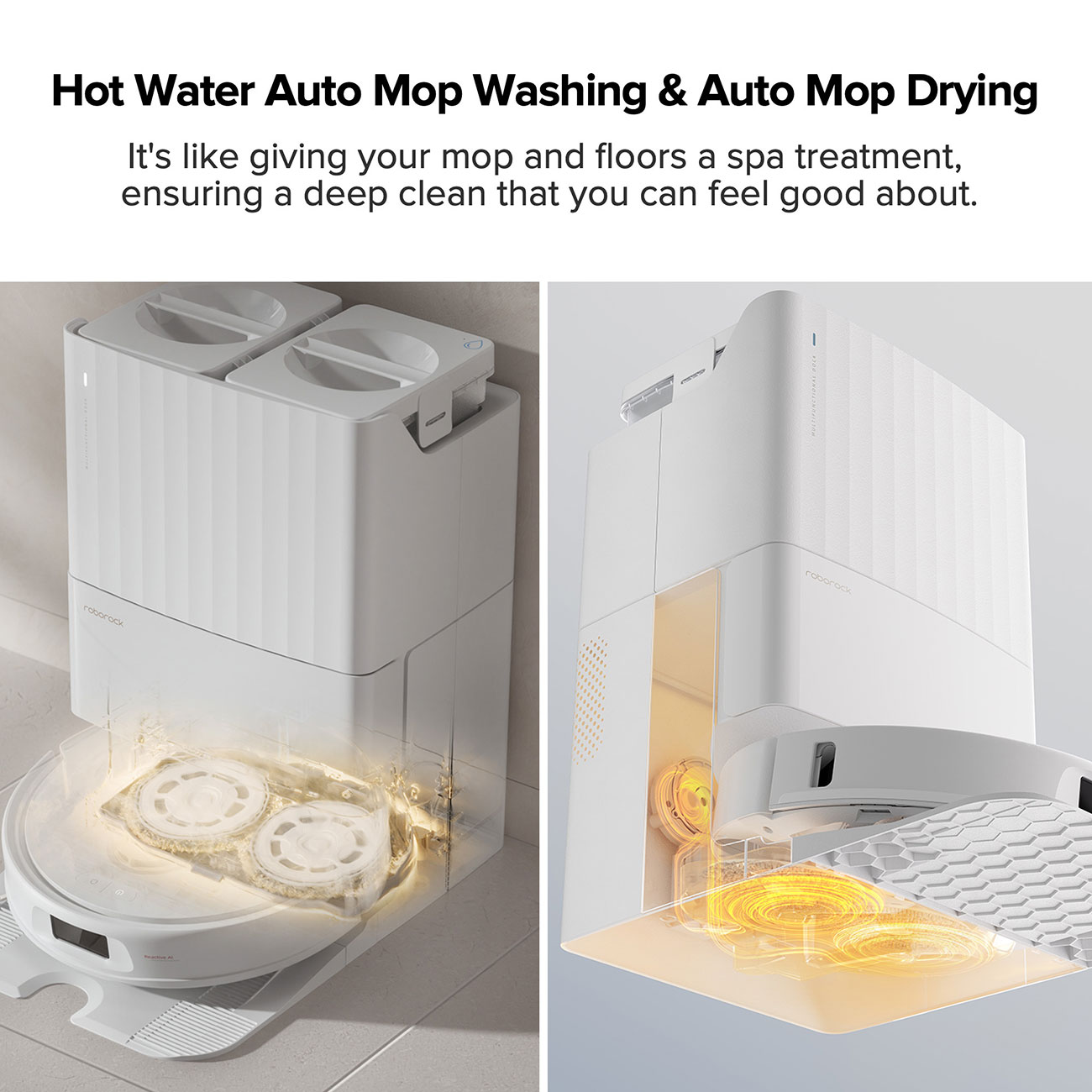 Hot Water Auto Mop Washing Feature
