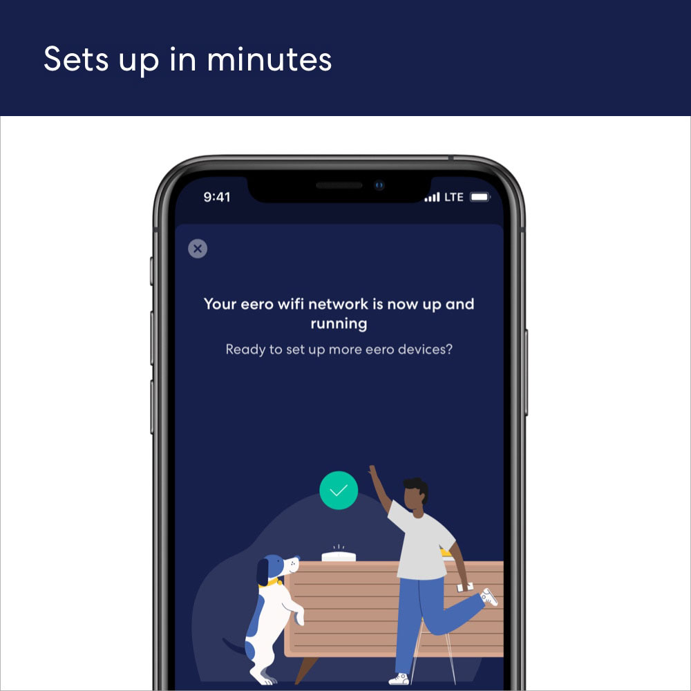 Lifestyle image of eero 6 Mesh WiFi Extender Feature 6