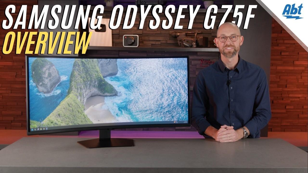 Watch Samsung Odyssey G75F 40 Inch Curved Gaming Monitor Overview - LS40FG75DENXZA