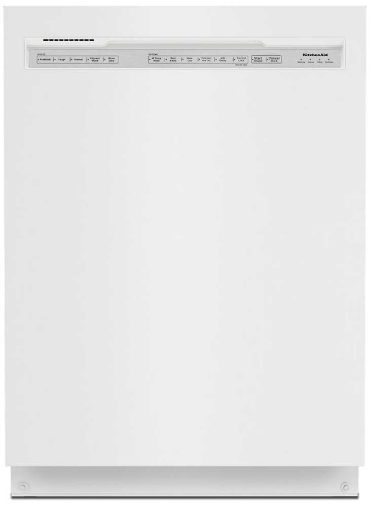 KitchenAid 24" White Dishwasher With ProWash Cycle Abt