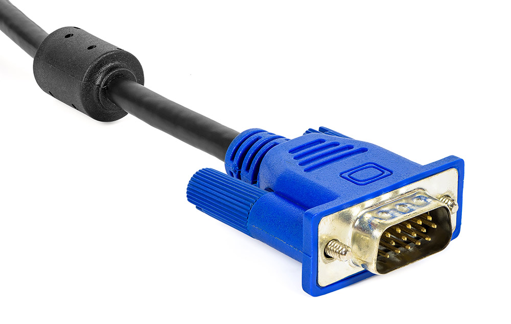 VGA Cable showing connector end