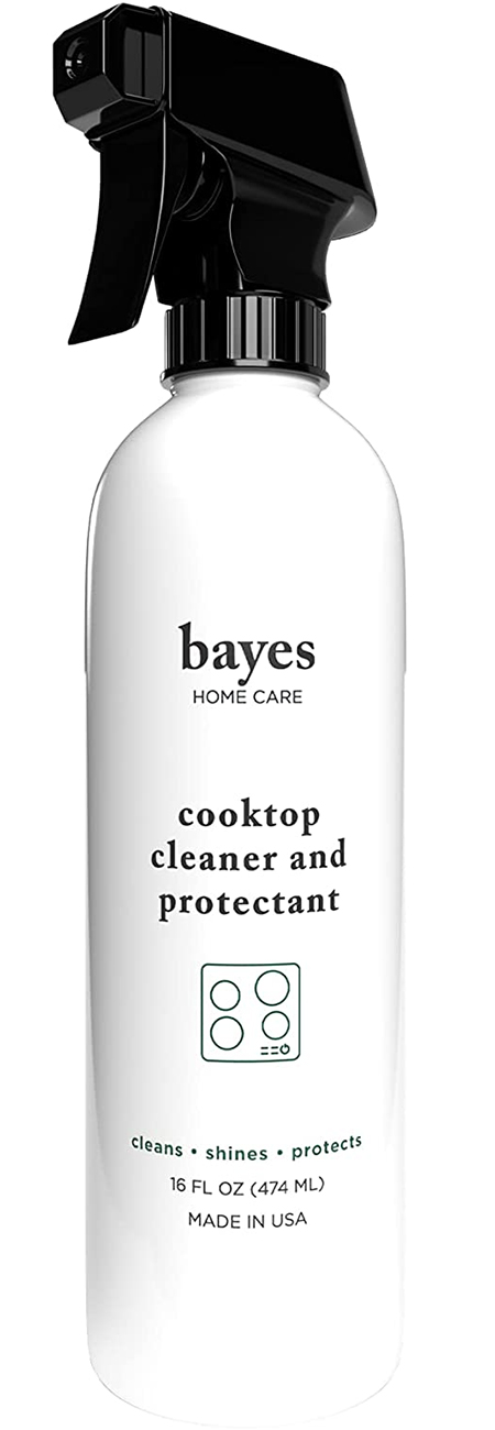Front view of cooktop cleaner and protectant bottle