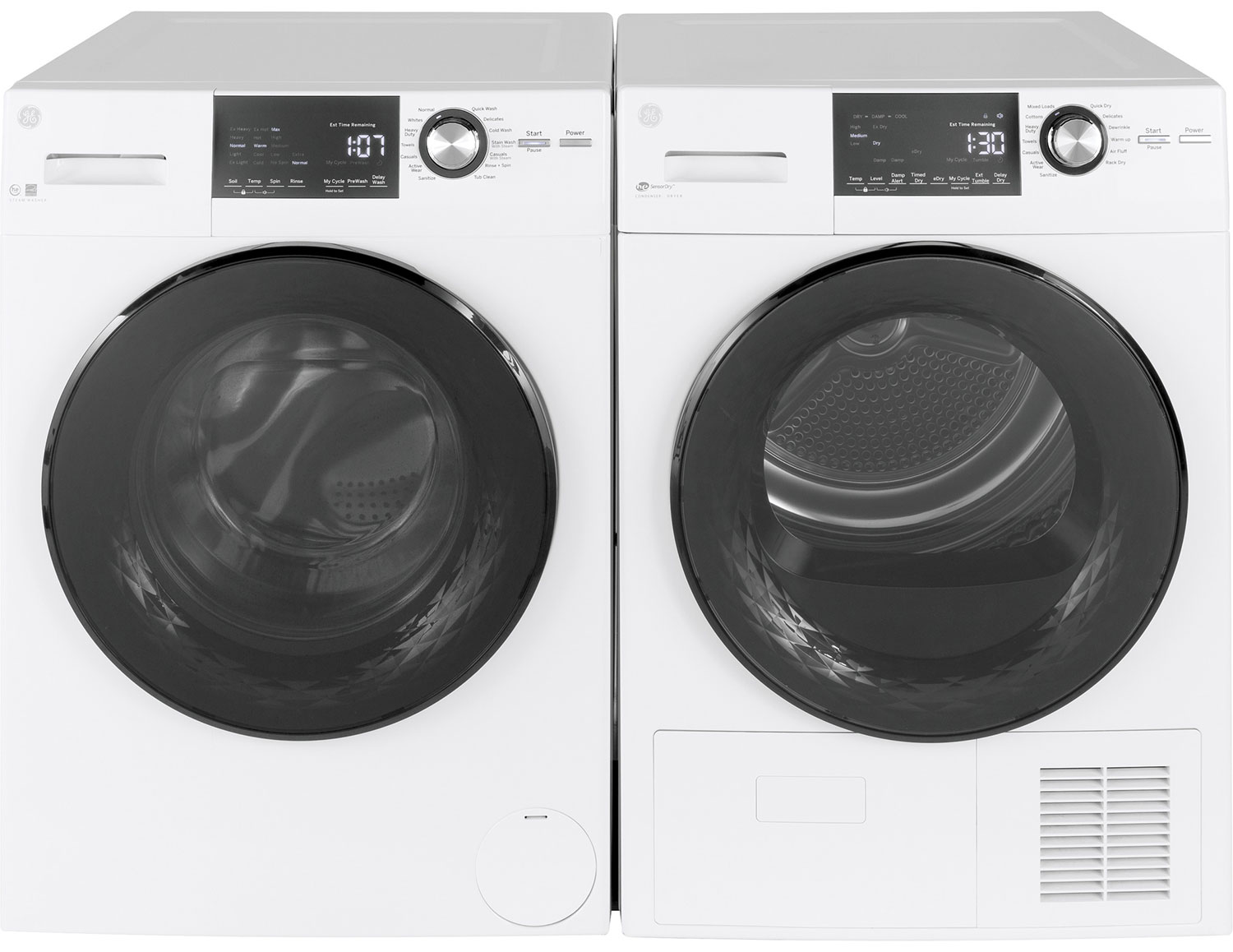 Washer with a dryer.
