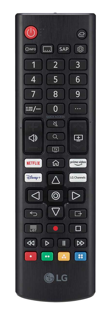 4K UHD TV Remote Control Detail