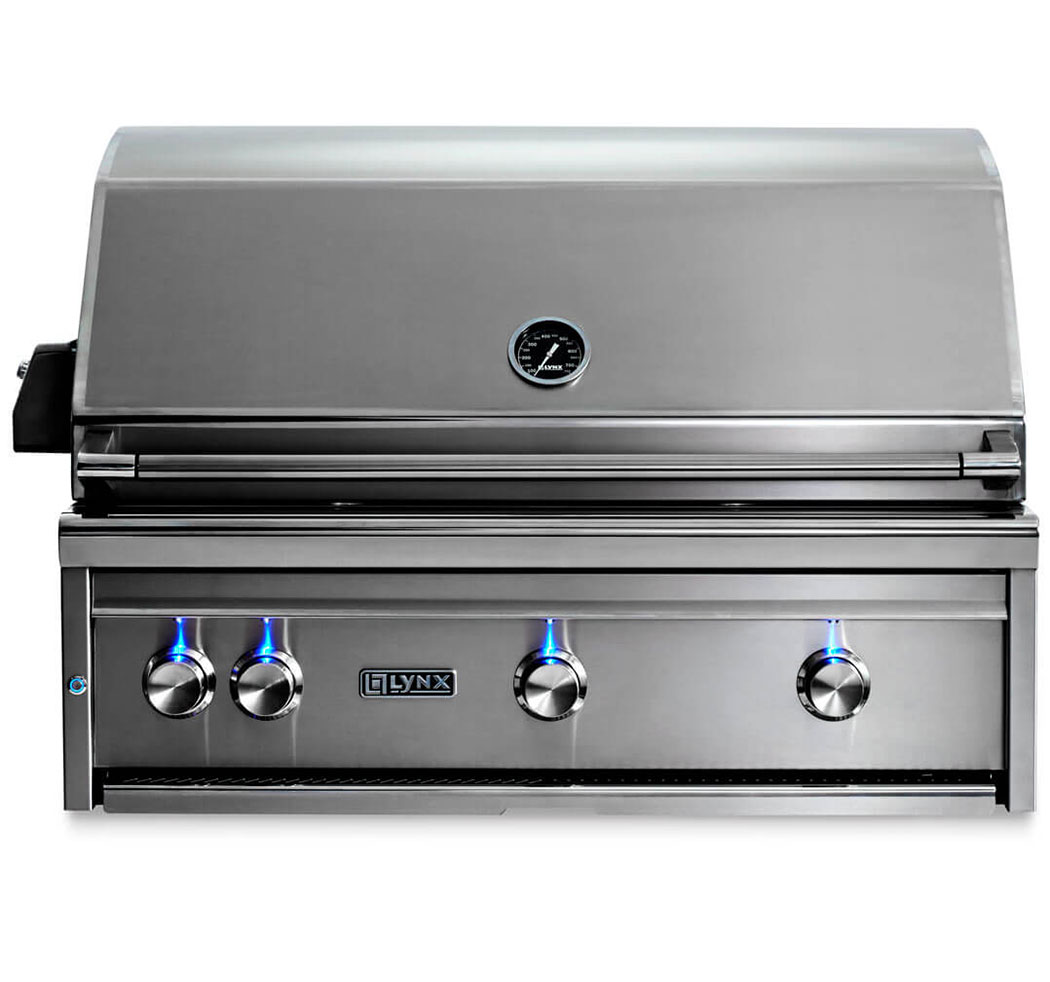 Lynx Professional 36" Stainless Steel Built-In Natural Gas Grill With 1 Trident Infrared Burner...