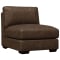 Bernhardt Armless Chair Dawkins in Brown Leather Finish