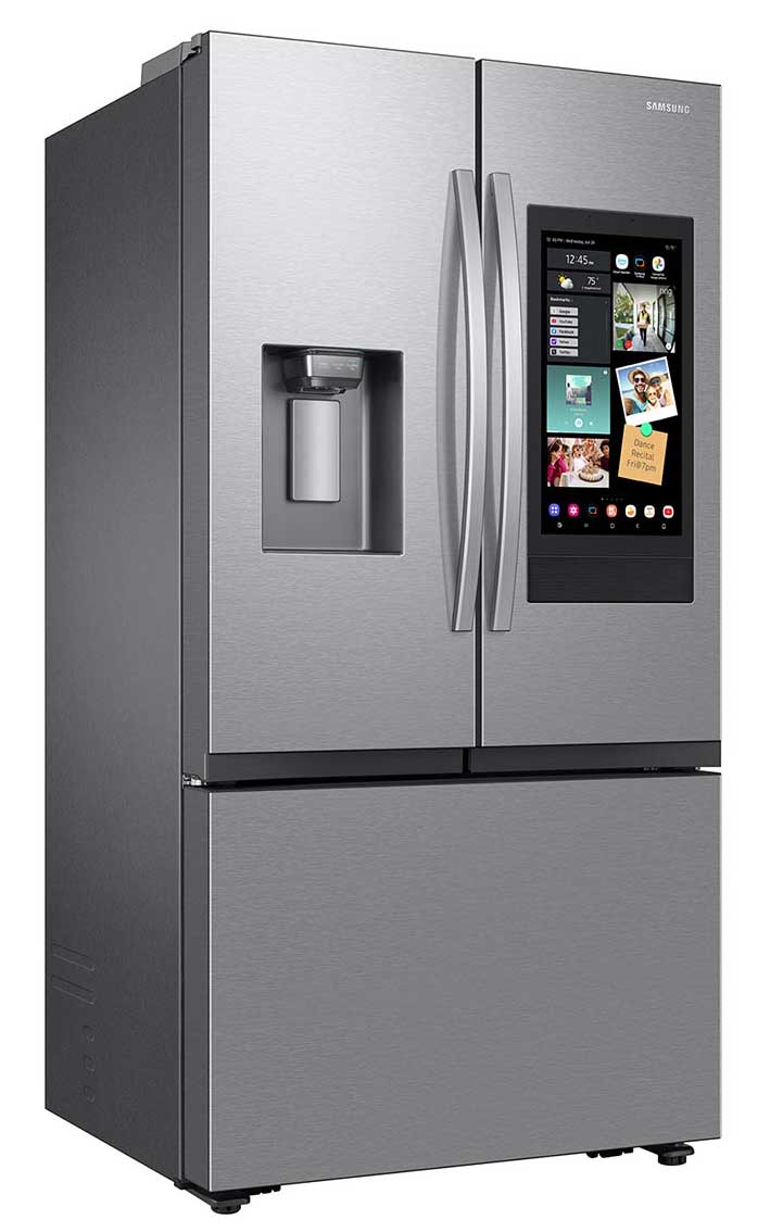 Angled Front View of Refrigerator