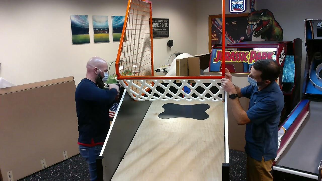 Watch NBA Game Time Pro Basketball Home Arcade Game assembly tutorial | ICE