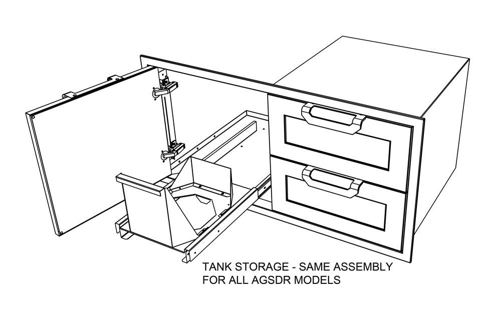 Hestan - AGSDR42 - Grill Storage
