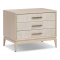 Four Hands Rosenell Nightstand with 3 Drawers in Natural Oak Veneer