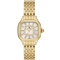 Michele Meggie 18K Gold-Plated Diamond Dial SS Bracelet Watch, 29mm
