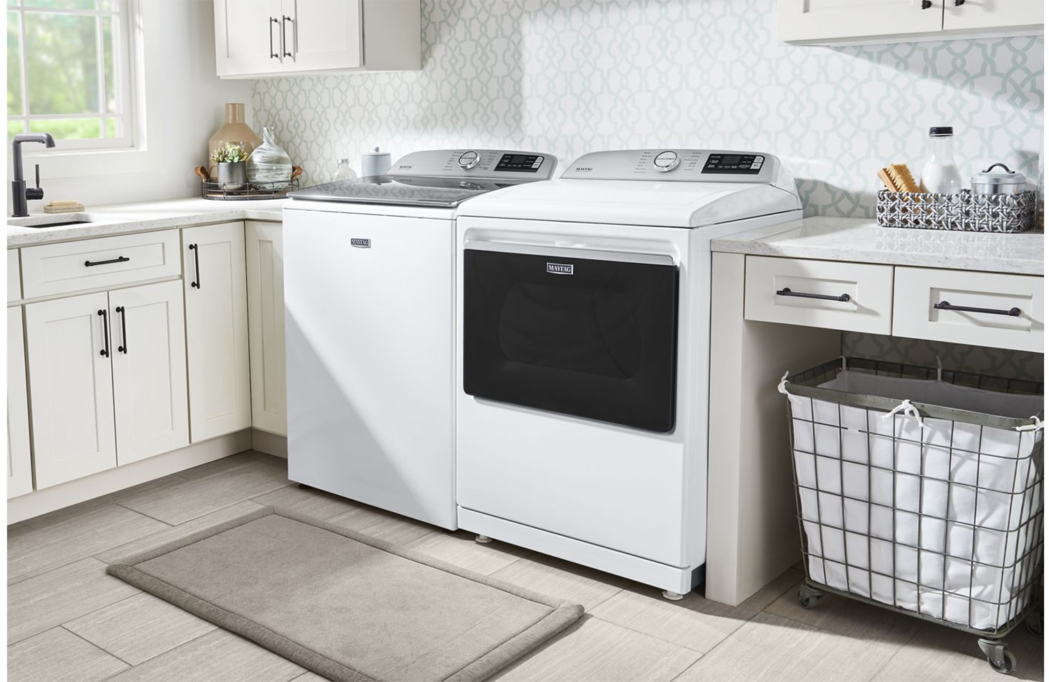 Maytag 7.4 Cu. Ft. White Gas Dryer MGD7230HW Abt