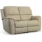 Flexsteel Henry Leather Power Reclining Loveseat With Power Headrests & Lumbar