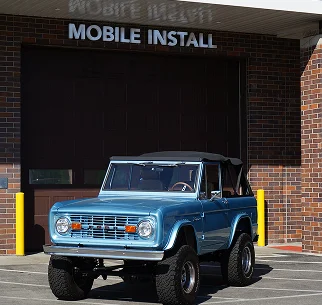 Car audio and electronics being installed in a vehicle