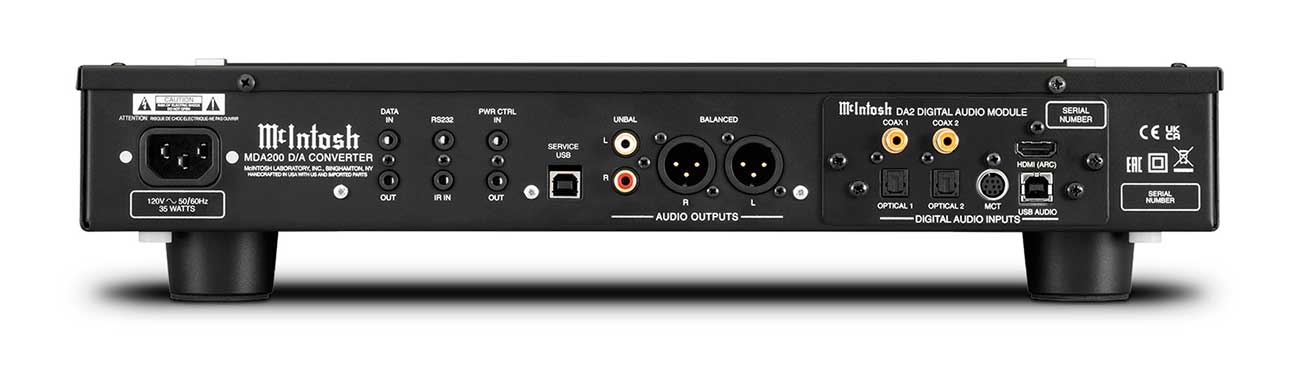 McIntosh MDA200 D/A Converter In Black MDA200 Abt