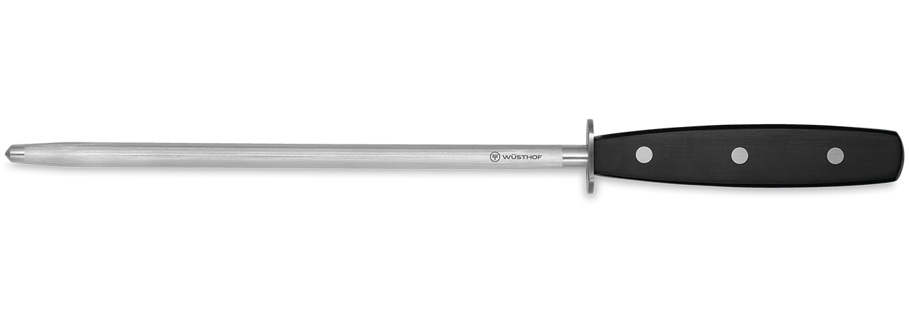 Front view of honing steel