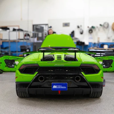 Green Lamborghini